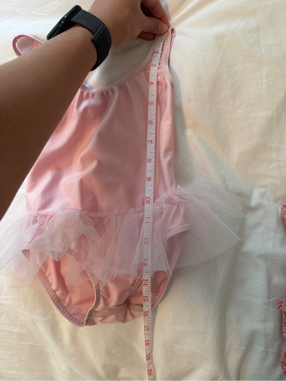 Repetto Pink Tulle Trim Ballet One-Piece Bodysuit